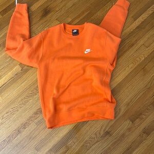 Nike orange crewneck